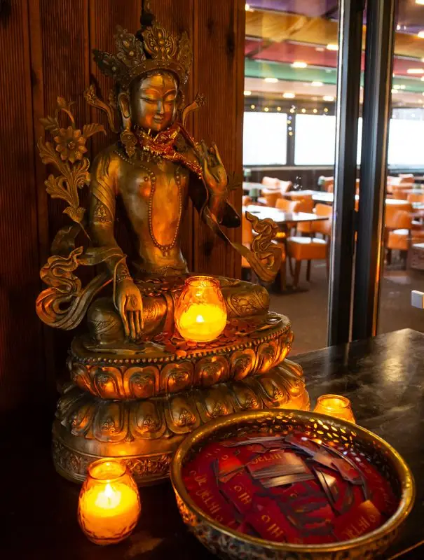Ganesha sculpture inside Delhi 6 restaurant